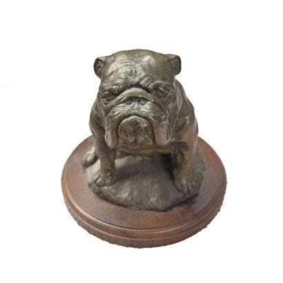 Le Bulldog 
Sculpture en régule à patine...