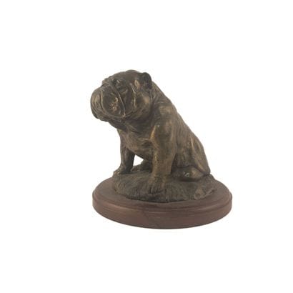 Le Bulldog 
Sculpture en régule à patine...