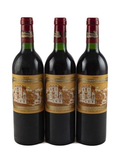 3 bottles of Saint-Julien, Château Ducru-Baucaillou,...