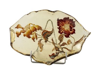 EMILE GALLE (1846-1904) 
Vide-poche en verre...