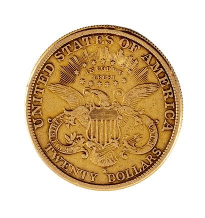 ETATS-UNIS 
Pièce de 20 dollars or Liberty...