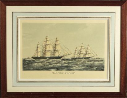 GRAVURE MARINE
Lot de 4 jolies reproductions...