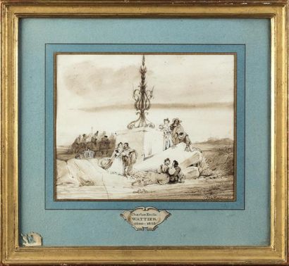 Charles Emile WATTIER (1800-1868) Petite...