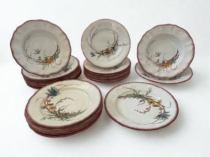 SARREGUEMINES, Papillon pattern, Part of...