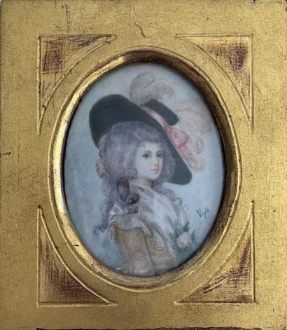 After Louise Vigée-Le Brun. 
Portrait of...