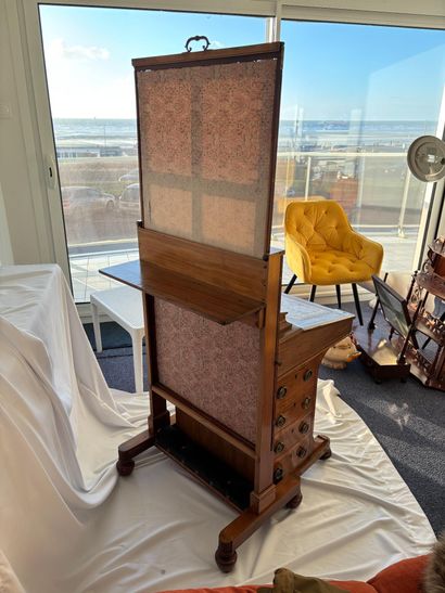 Davenport-type desk in mahogany veneer in...