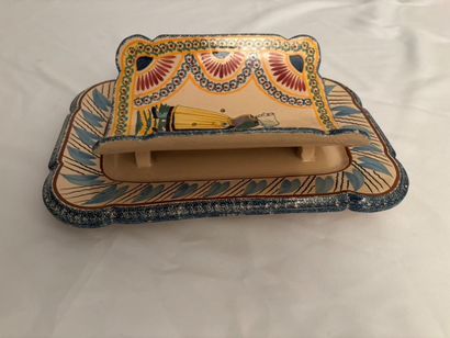 Henriot Quimper.
Earthenware asparagus d...