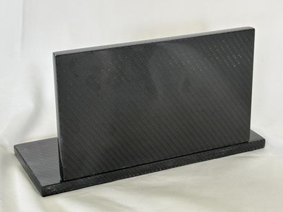 LALIQUE. 
Lacquered carbon-fiber letter holder,...