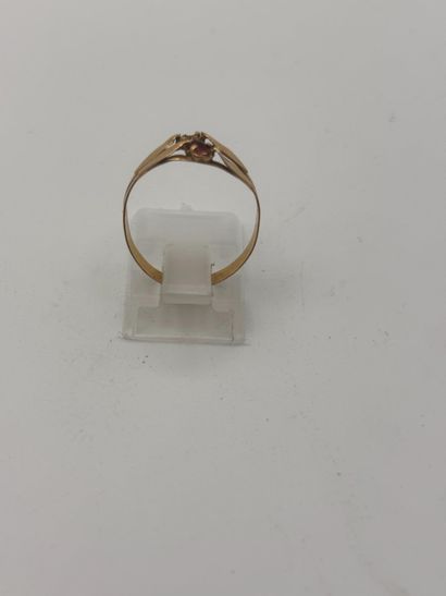 Yellow gold 750 thousandths openwork band...