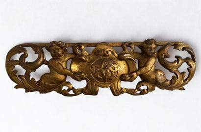 Part of an 18th-century pediment in openwork...