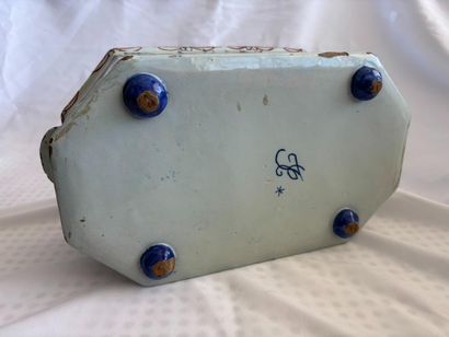 19th century Rouen earthenware planter with...