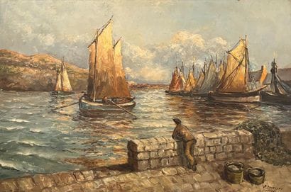 P. MOURGUES (20th century).
The return of...