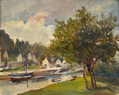 Paul SAVIGNY (1858-1916). 
Landscape with...