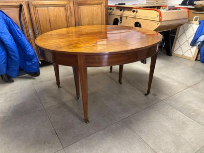 Louis XVI style mahogany veneered dining...