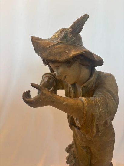 Friedrich GOLDSCHEIDER. 
The young hunter
Patinated...
