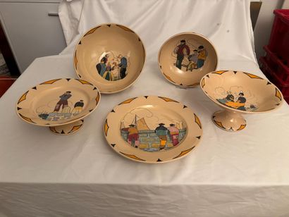 Jim SEVELLEC for Henriot Quimper.
Earthenware...