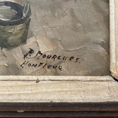P. MOURGUES (20th century).
The return of...