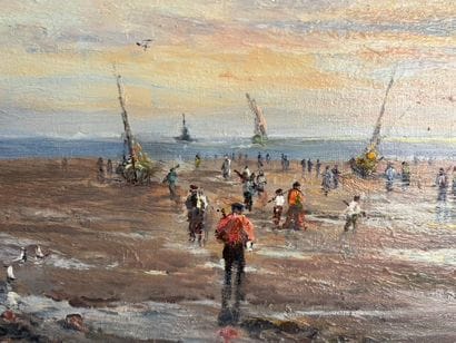 Georges DETROYES (born 1921).
Beach at low...
