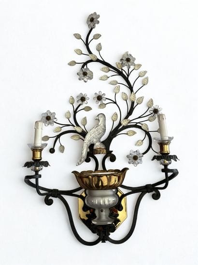 BANCI FIRENZE. 
Impressive pair of two-armed...