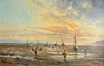 Georges DETROYES (born 1921).
Beach at low...