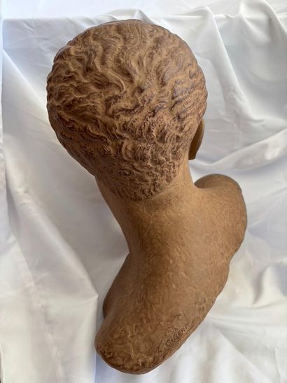 Lucien GIBERT (1904-1988). 
Bust of Jean...