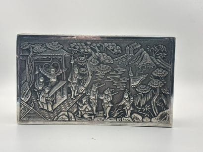 China or Southeast Asia. 
Solid silver box...