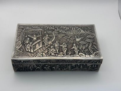 China or Southeast Asia. 
Solid silver box...