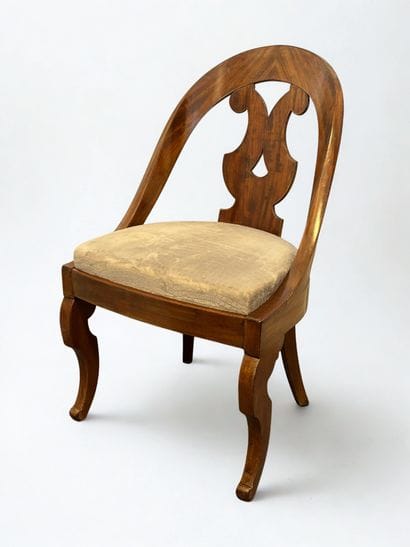 Suite of six Louis-Philippe period gondola...