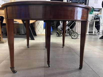 Louis XVI style mahogany veneered dining...