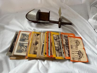 Set of 42 stereoscopic views, albumen prints...