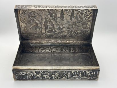 China or Southeast Asia. 
Solid silver box...