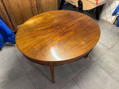 Louis XVI style mahogany veneered dining...