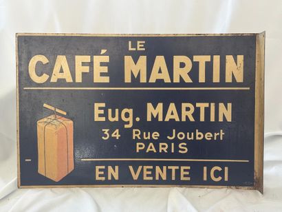 Enamelled advertising plate, 