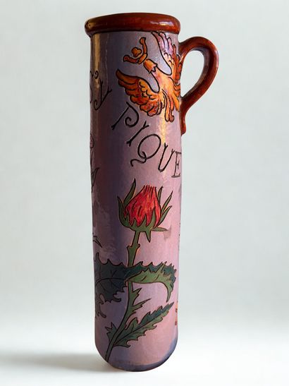 KELLER & GUERIN in Lunéville. 
Ceramic brooch...