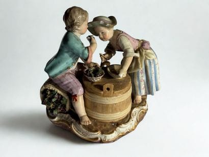 MEISSEN. 
The harvesters' lunch
Polychrome...