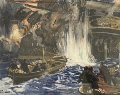 Charles FOUQUERAY (1869/72–1956). 
Shipwreck...