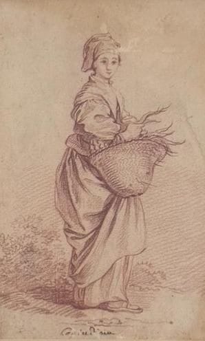 François BOUCHER (1703-1770)
La contadina
Sanguine
23...