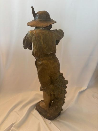 Friedrich GOLDSCHEIDER. 
The young hunter
Patinated...