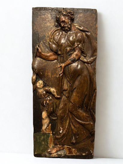 Panel depicting Saint Matthew
