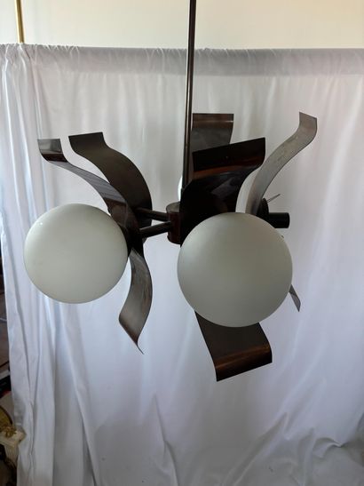 Space Age copper pendant circa 1970, Yugoslav...