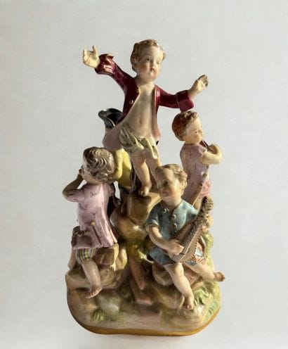 MEISSEN. 
The Concert
Polychrome porcelain...