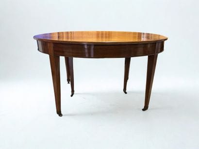 Louis XVI style mahogany veneered dining...