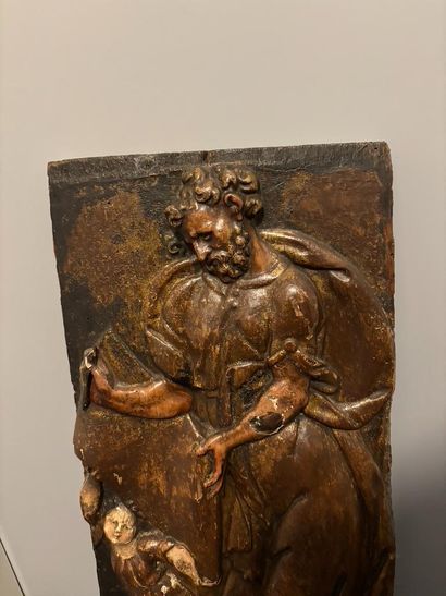 Panel depicting Saint Matthew