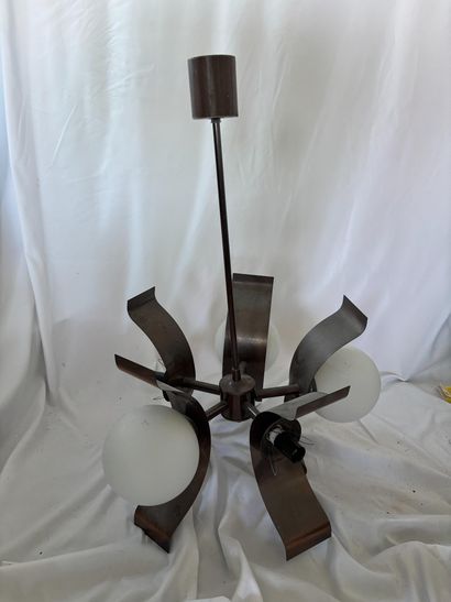 Space Age copper pendant circa 1970, Yugoslav...