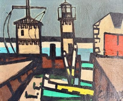 Claude VENARD (1913-1999).
Port
Oil on canvas,...