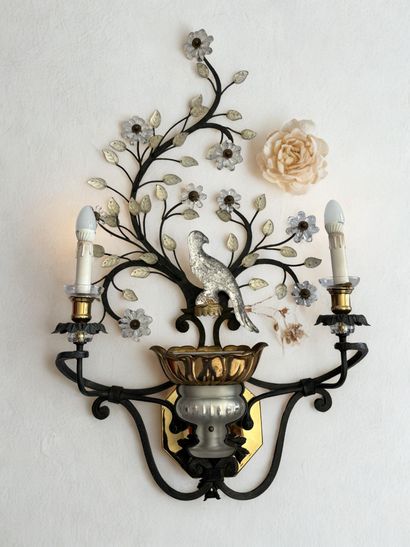 BANCI FIRENZE. 
Impressive pair of two-armed...