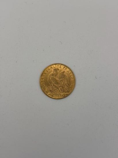 10 franc gold coin.