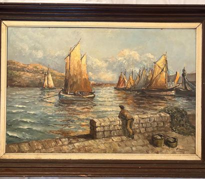 P. MOURGUES (20th century).
The return of...
