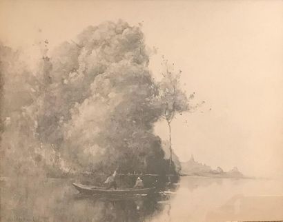 Vue d'étang 
Impression 
24 x 32 cm
Cadr...
