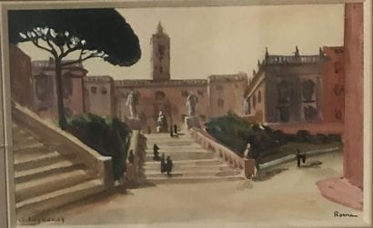 G. LESBANDY (XXe)
Roma 
Aquarelle sur papier...